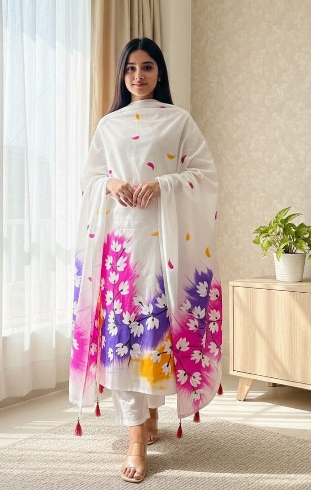 Block Print Three Piece