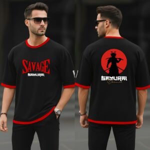 Black Drop Shoulder T-Shirt